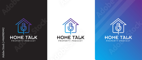Home podcast logo design