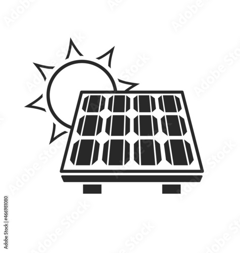 simple solar panel icon