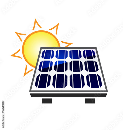 simple solar panel icon