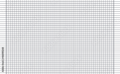 Graph paper. Printable squared grid paper with color horizontal lines. Geometric background for school, textures, notebook, diary. Realistic lined paper blank size reversal A5