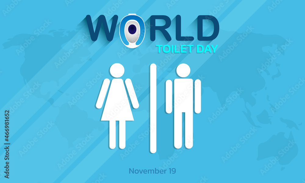 World toilet day. Vector illustration of world toilet day