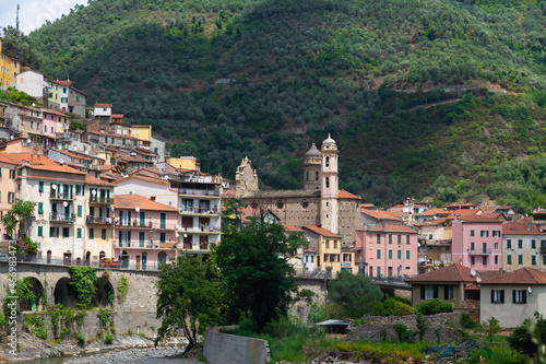 Village of Badalucco, in Valle Argentina, Liguria, Italy