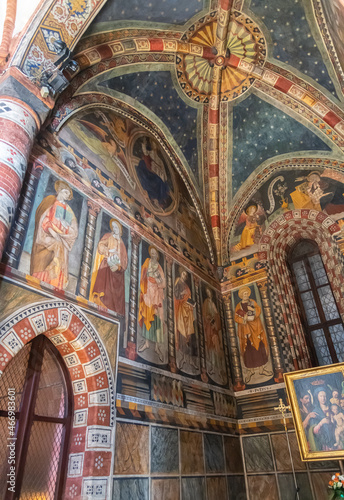 Interior View of Chiesa di San Domenico und Capella Delle Grazie, Turin, Italy