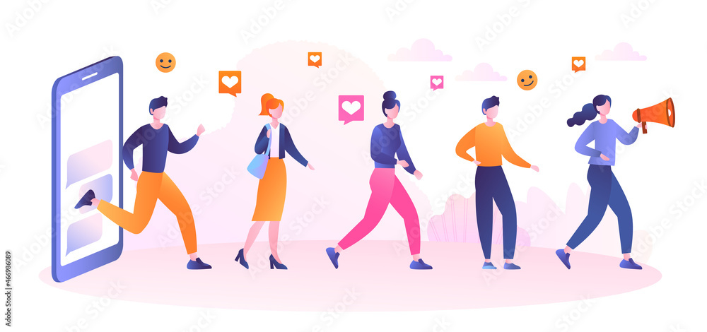 Referral marketing concept Referral marketing concept