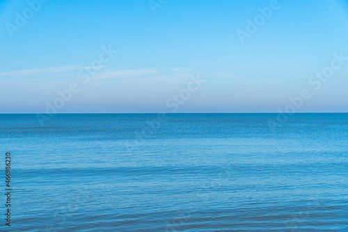 calm blue sea on an autumn sunny day close up © Olga