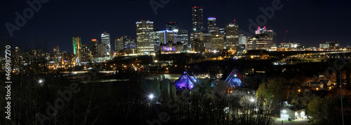 The city of Edmonton downtown skyline at night © Amelia