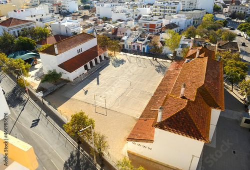 Playground of a public elementary school  in Faro, Algarve Region, south of Portugal