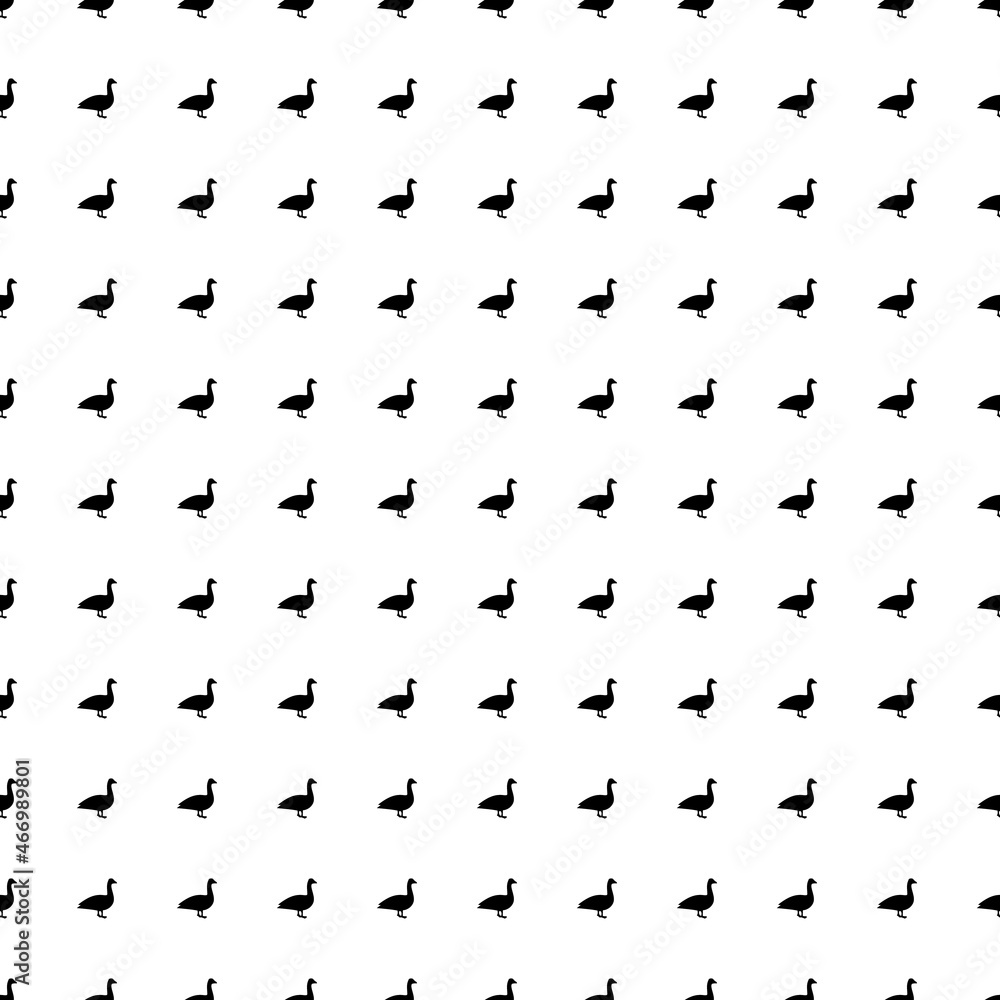 Square seamless background pattern from black goose symbols. The pattern is evenly filled. Vector illustration on white background Square seamless background pattern from black goose symbols. The pattern is evenly filled. Vector illustration on white background