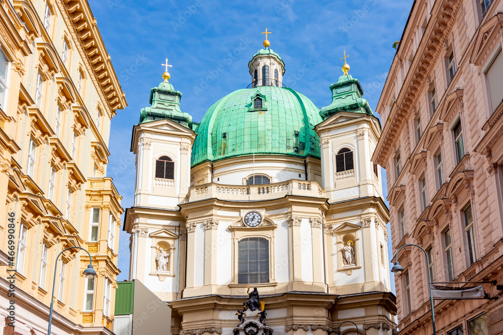 St. Peter's church (Peterskirche) on Graben street in Vienna, Austria