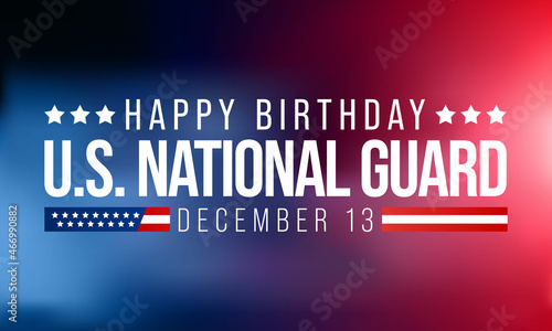 Valokuva United States National Guard birthday is observed every year on December 13, to show appreciation for the U
