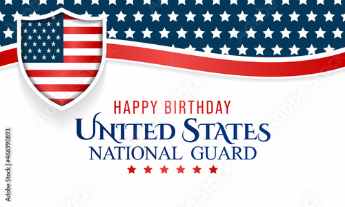 United States National Guard birthday is observed every year on December 13, to show appreciation for the U.S. national guards. Vector illustration photo