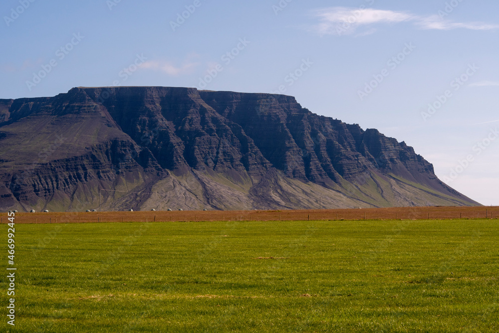 Landscape of mountains in Snaefellsnes peninsula South Iceland Landscape of mountains in Snaefellsnes peninsula South Iceland