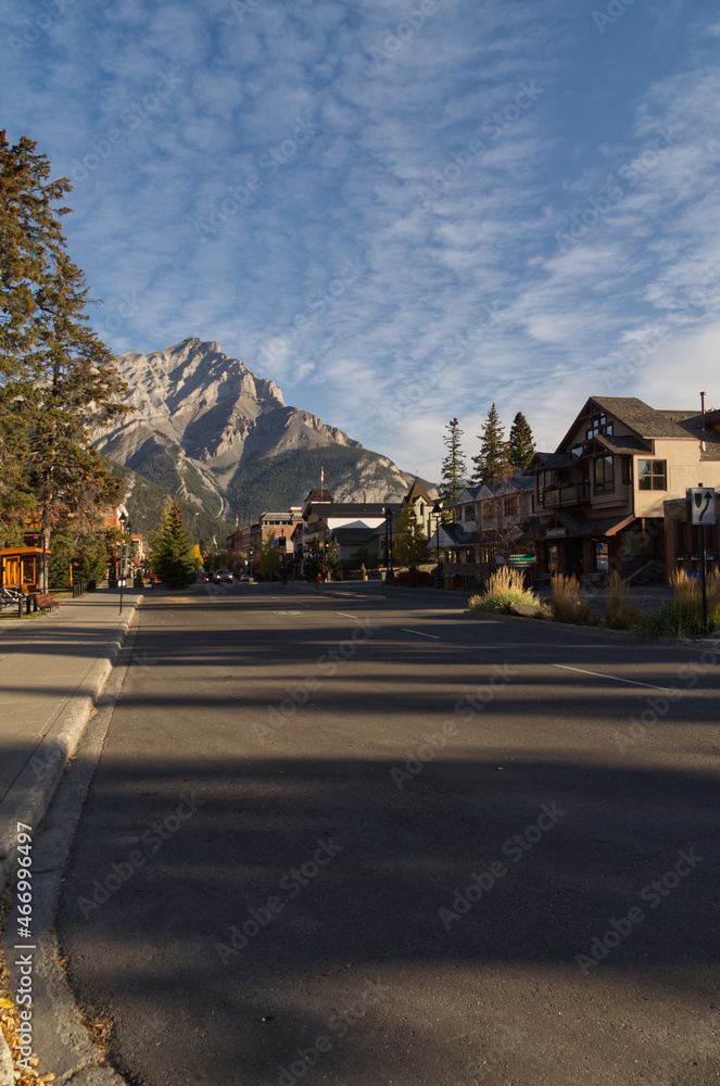 The Town of Banff within the National Park