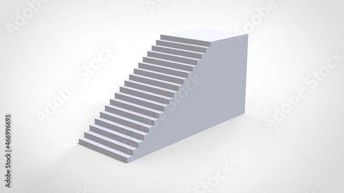 3d staircase illustration. stock image.