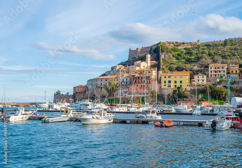 Monte Argentario (Italy) - A view of the Argentario mount on Tirreno sea, with little towns; in the Grosseto province, Tuscany region. Here in particular Porto Ercole village. photo