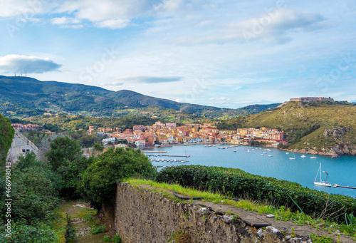 Monte Argentario (Italy) - A view of the Argentario mount on Tirreno sea, with little towns; in the Grosseto province, Tuscany region. Here in particular Porto Ercole village. photo