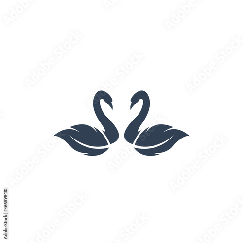 swan icons symbol vector elements for infographic web