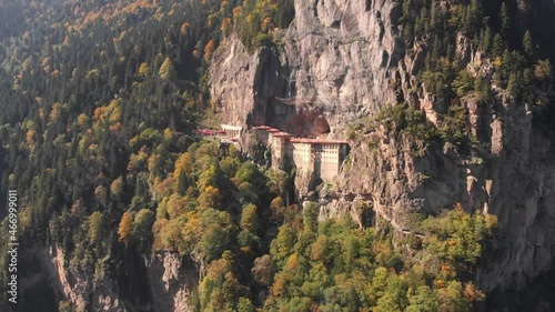 Wallpaper Mural Aerial view of Sumela Monastery near Trabzon city in Turkey Torontodigital.ca