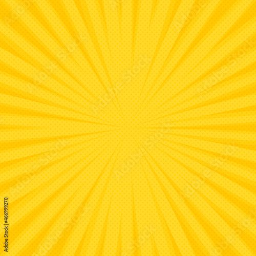 Comic yellow pattern for decoration design. Vector illustration