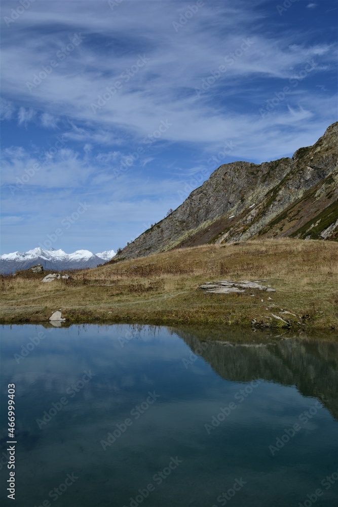 Fototapeta premium Beautiful mountain lake. Landscape. Tourism and hiking