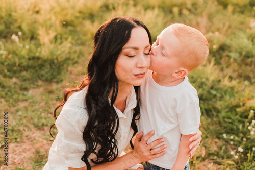 summer photosession mother and son  photo