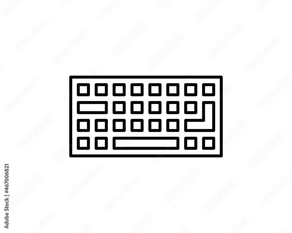 Keyboard Icon in trendy flat style isolated on white background, for your web site design, app, logo, UI. Vector illustration, EPS10 Keyboard Icon in trendy flat style isolated on white background, for your web site design, app, logo, UI. Vector illustration, EPS10