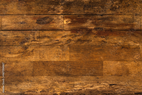 Wooden background. Old kitchen table surface texture. Abstract background.