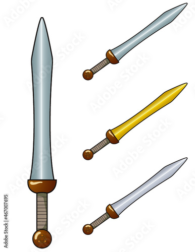 Gladius Sword Ancient Roman Weapon Vector