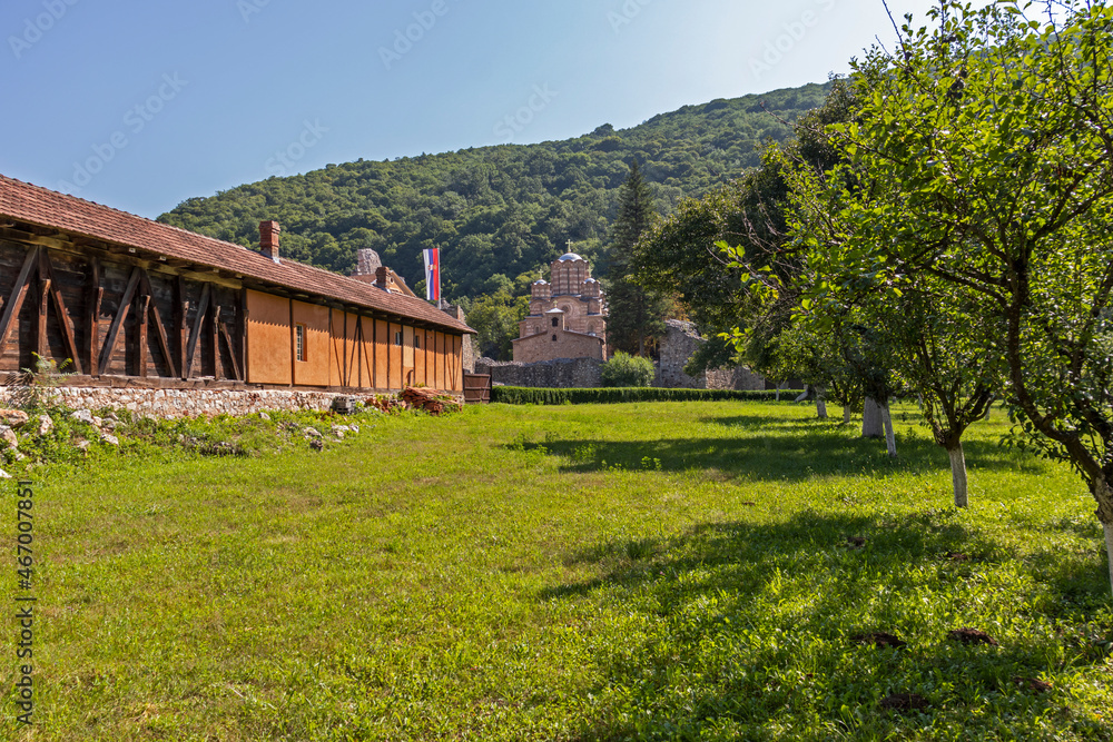 Medieval Orthodox Ravanica monastery of Ascension of Jesus,  Serbia