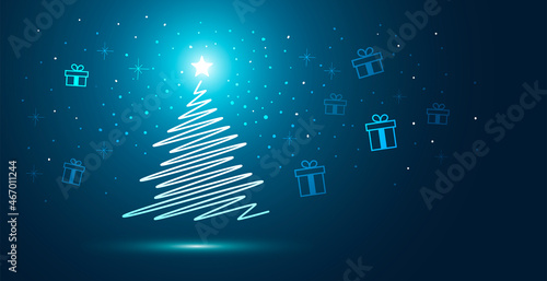 albero di natale, luce, sorpresa, magia, alberello