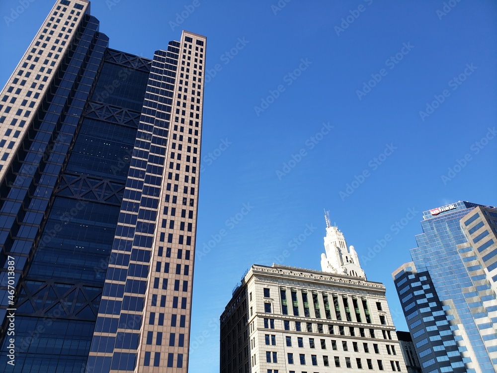 Obraz premium Tall Buildings in Downtown Columbus, Ohio