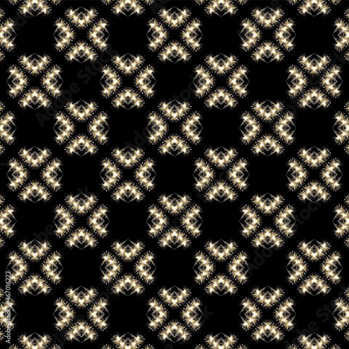 Vector abstract new year pattern in golden shades