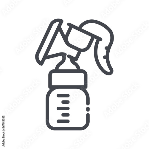 Breast pump symbol isolated on transparent background