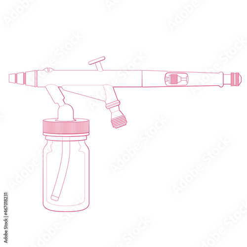 Airbrush for painting and graphic design