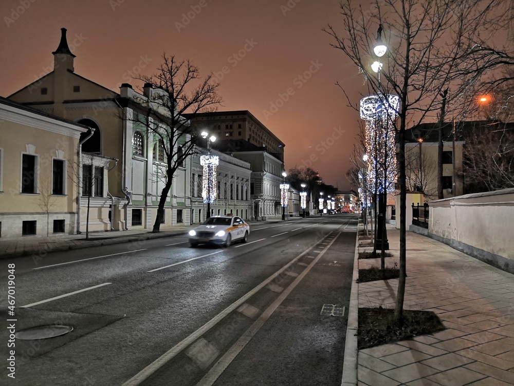 Fototapeta premium street in the city of night