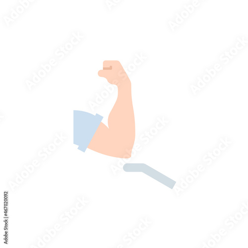 sanitizer dispenser with antiseptic press lever with your elbow single flat icon isolated on white. Perfect outline symbol push the lever with your elbow banner. Quality flat element