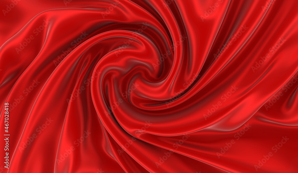 Obraz premium Red silk background. Waves of red silk full screen. Abstract elegant background for your project.