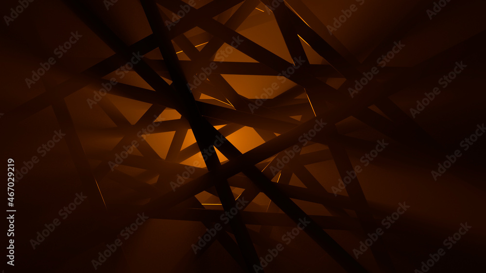 Fototapeta premium beam of light passing through a grating