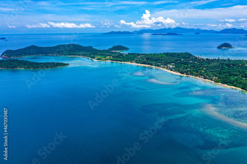 Koh Mak tropical island and its paradise beach near koh Chang  Trat  Thailand