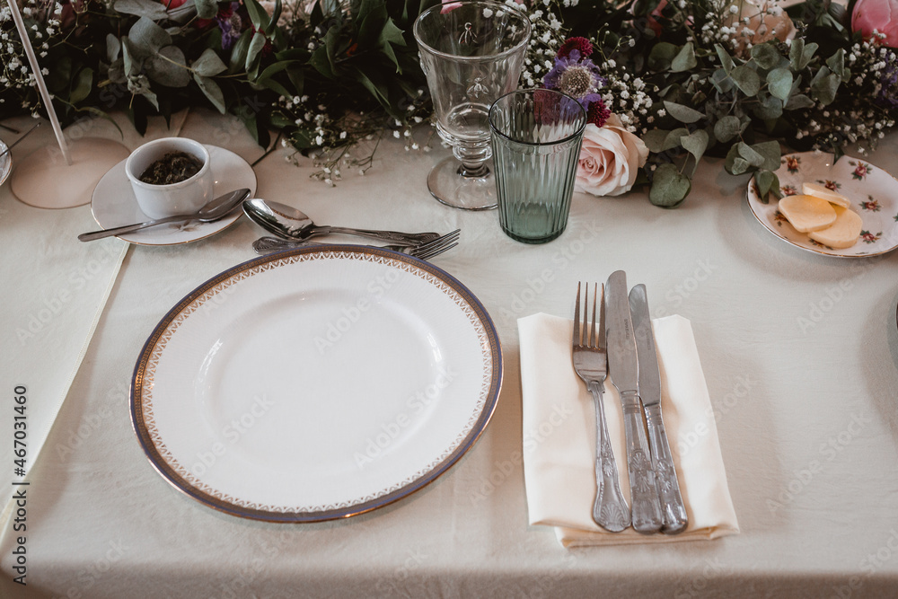 wedding breakfast place setting wedding breakfast place setting