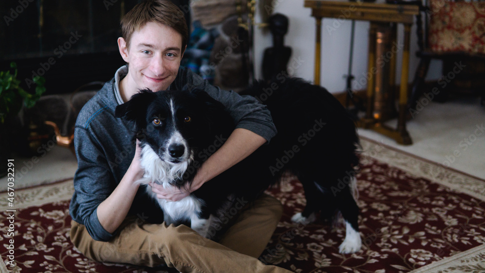 © Chance - man hanging out with a dog © Chance - man hanging out with a dog
