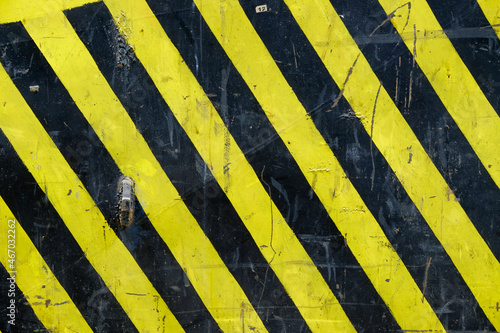 Grunge Black and Yellow Surface Old Metal Textured