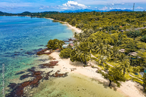 Koh Mak tropical island and its paradise beach near koh Chang  Trat  Thailand