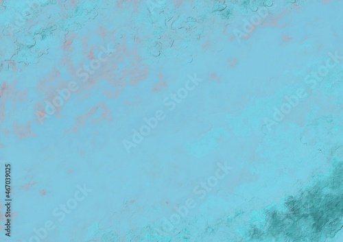Abstract oil paint background grunge texture with blue  gradient and brush strokes texture © Igor