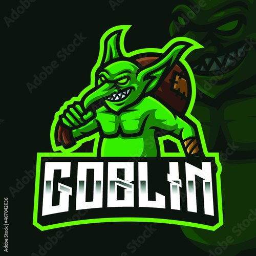 Goblin Mascot Gaming Logo Template