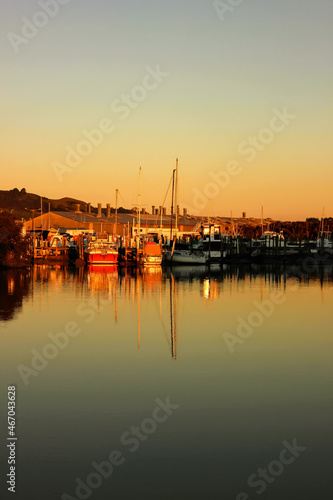 boats at sunset © Bronnie