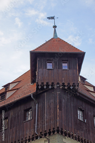 Erker des Gebäudes des Konzils von Konstanz. Ursprünglich ein mittelalterliches Lagerhaus direkt am Bodensee, wurde es zu einem geschichtsträchtigen Baudenkmal.  photo