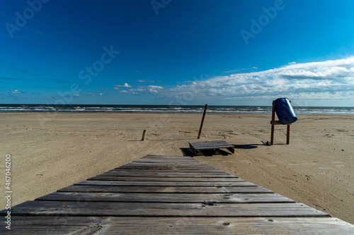 Canvas Print Beaches on the Gulf of Mexico on the coast of Texas south of Houston