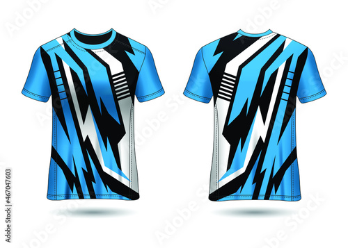Sports Jersey Design Template for Team Uniforms Vector