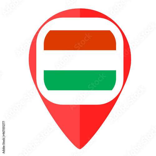Hungary flag pin marker pointer map Free Download Hungary flag pin marker pointer map - GFXLoad